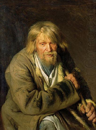 Ivan Nikolaevich Kramskoi Old Man with a Crutch china oil painting image